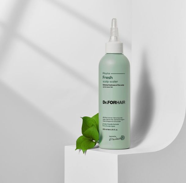 Освіжаюча маска-пілінг для очищення шкіри голови Dr.FORHAIR Phyto Fresh Scalp Scaler 200мл 541-597 фото