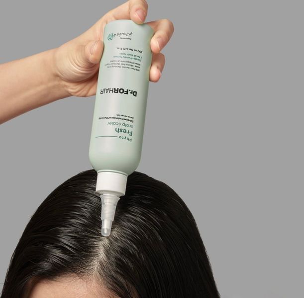 Освіжаюча маска-пілінг для очищення шкіри голови Dr.FORHAIR Phyto Fresh Scalp Scaler 200мл 541-597 фото