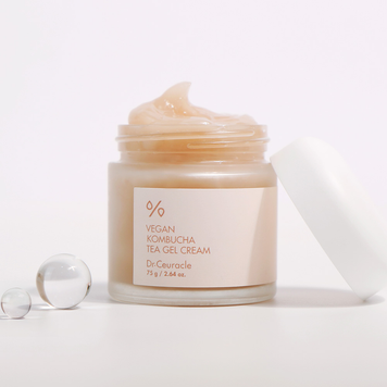 Веганський крем-гель з екстрактом комбучі Dr.Ceuracle Vegan Kombucha Tea Gel Cream, 75 мл 075-096 фото