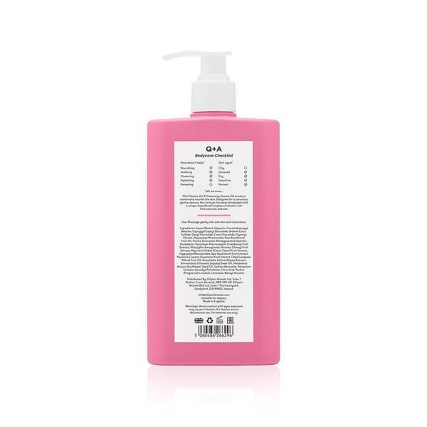 Вітамінізована олія для душу Q+A Vitamin A.C.E Cleansing Shower Oil 250ml bb1-2ii фото