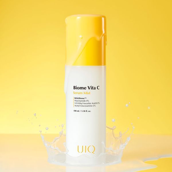 Освітлювальна спрей-сироватка UIQ Biome vita C serum mist, 100мл a8a-4b4 фото