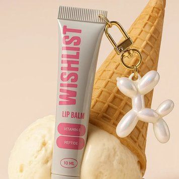 Бальзам-блиск для губ Crystal Sorbet WISHLIST Lip gloss balm, 10мл + іграшка-брелок 65a-a15 фото