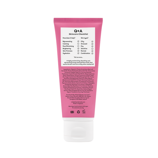 Мультивітамінна маска для обличчя Q+A Vitamin A.C.E. Warming Gel Mask 75ml с9b-c32 фото