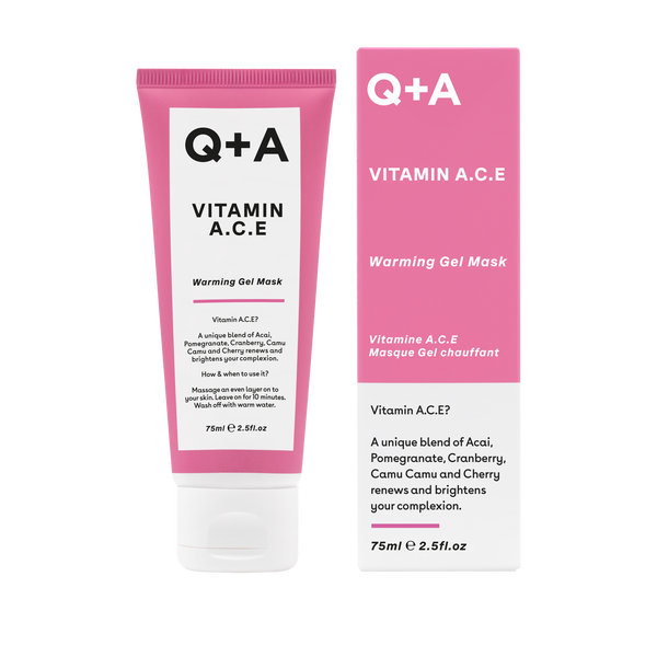 Мультивітамінна маска для обличчя Q+A Vitamin A.C.E. Warming Gel Mask 75ml с9b-c32 фото
