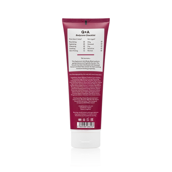 Очищуючий гель для тіла з гіалуроновою кислотою Q+A Hyaluronic Acid Body Wash 250 мл 594-a76 фото