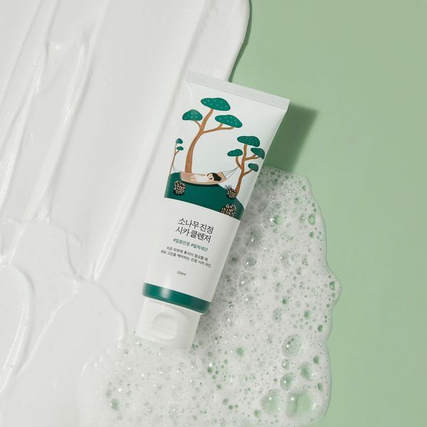 Очищувальна пінка з екстрактом голок сосни ROUND LAB pine calming cica cleanser, 150мл 691-618 фото