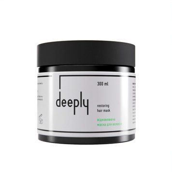 Відновлююча маска для волосся deeply restoring hair mask, 300мл 1b3-8i1 фото